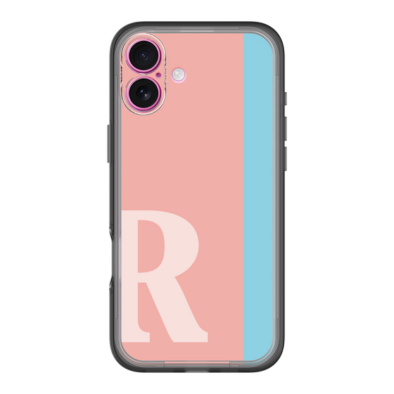 Slim Protection Premium Case［ オリジナル - initial color line - R pink ］