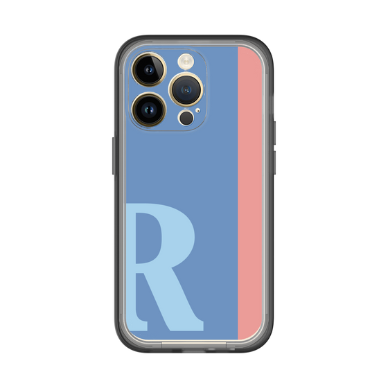 Slim Protection Premium Case［ オリジナル - initial color line - R blue ］