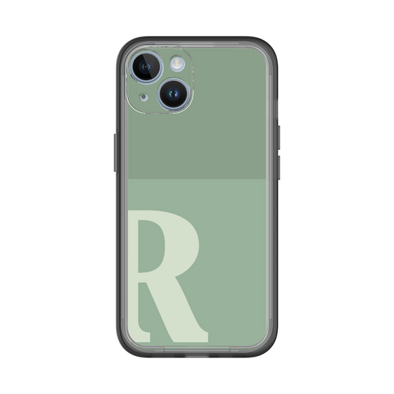 Slim Protection Premium Case［ オリジナル - initial two tone - R green ］