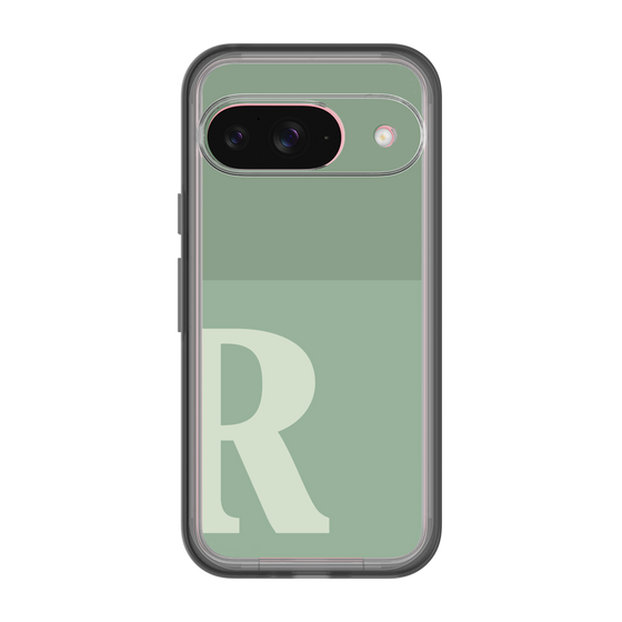 Slim Protection Premium Case［ オリジナル - initial two tone - R green ］