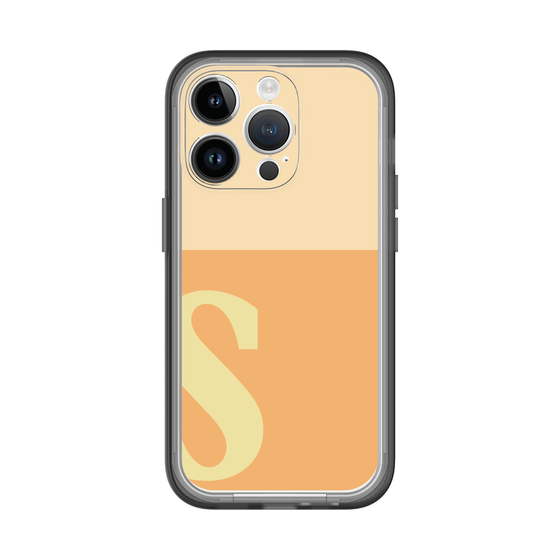 Slim Protection Premium Case［ オリジナル - initial two tone - S orange ］