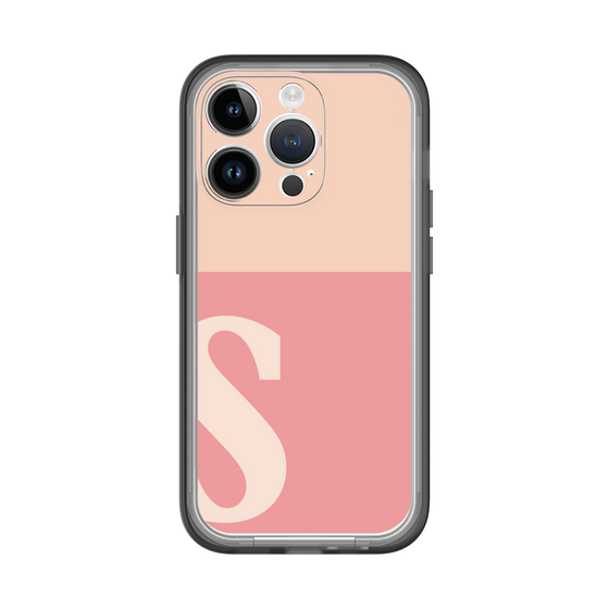 Slim Protection Premium Case［ オリジナル - initial two tone - S pink ］