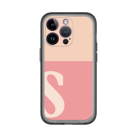 Slim Protection Premium Case［ オリジナル - initial two tone - S pink ］