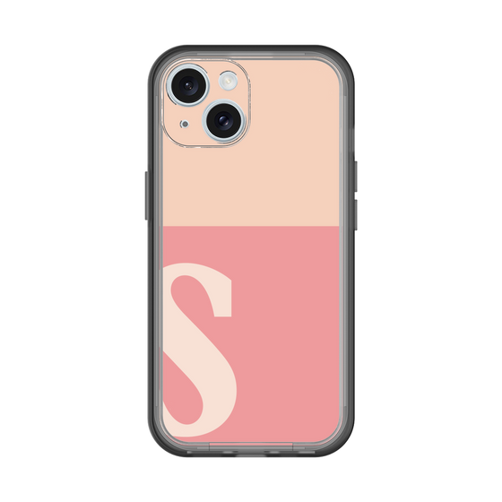Slim Protection Premium Case［ オリジナル - initial two tone - S pink ］