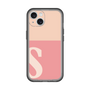 Slim Protection Premium Case［ オリジナル - initial two tone - S pink ］