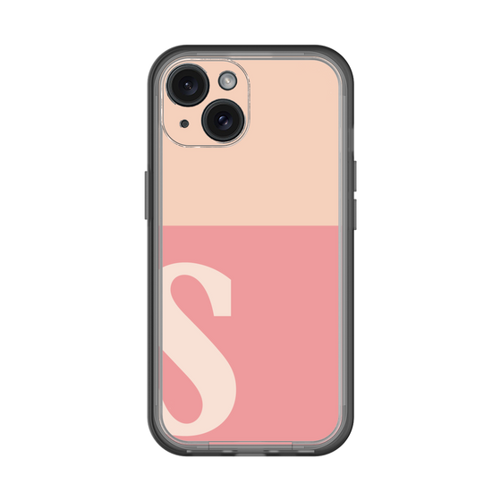 Slim Protection Premium Case［ オリジナル - initial two tone - S pink ］