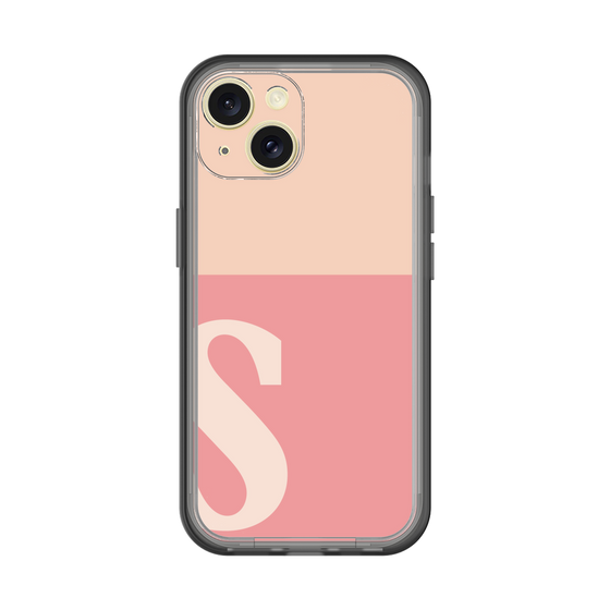 Slim Protection Premium Case［ オリジナル - initial two tone - S pink ］