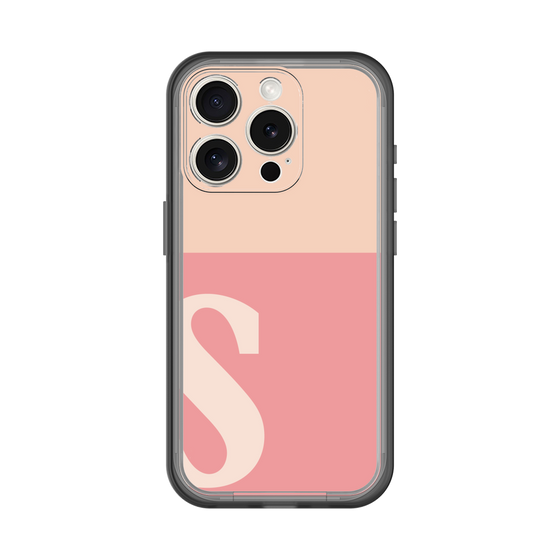 Slim Protection Premium Case［ オリジナル - initial two tone - S pink ］