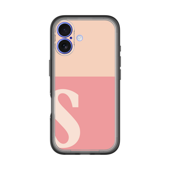 Slim Protection Premium Case［ オリジナル - initial two tone - S pink ］
