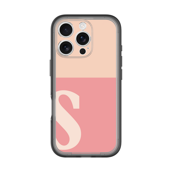 Slim Protection Premium Case［ オリジナル - initial two tone - S pink ］