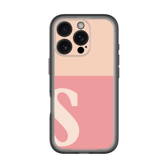Slim Protection Premium Case［ オリジナル - initial two tone - S pink ］