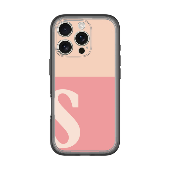 Slim Protection Premium Case［ オリジナル - initial two tone - S pink ］