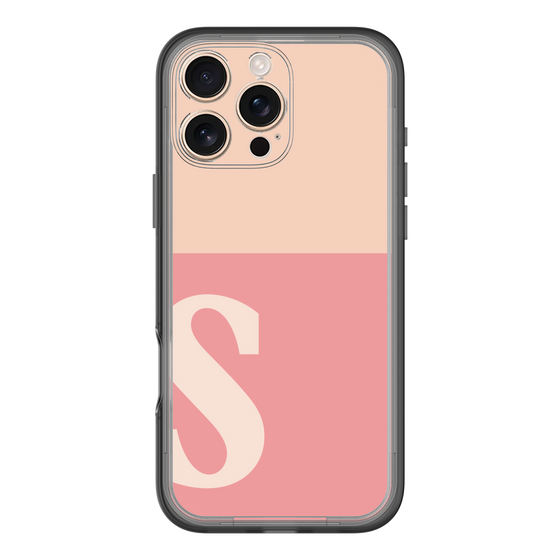 Slim Protection Premium Case［ オリジナル - initial two tone - S pink ］