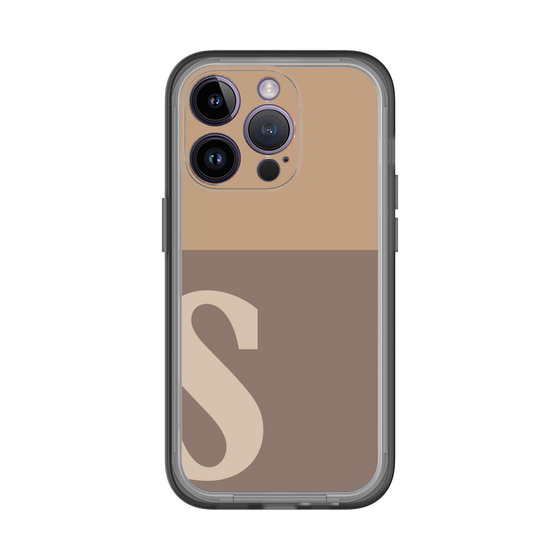 Slim Protection Premium Case［ オリジナル - initial two tone - S brown ］