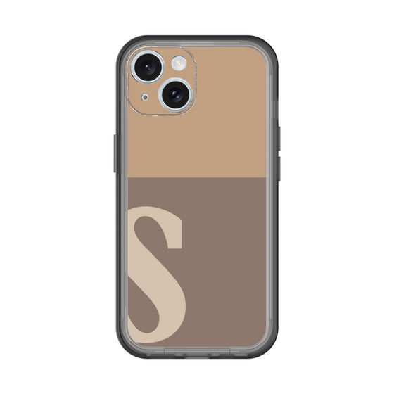 Slim Protection Premium Case［ オリジナル - initial two tone - S brown ］