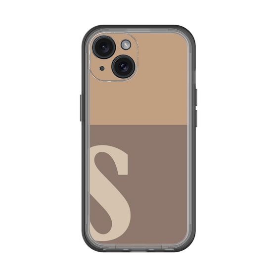Slim Protection Premium Case［ オリジナル - initial two tone - S brown ］