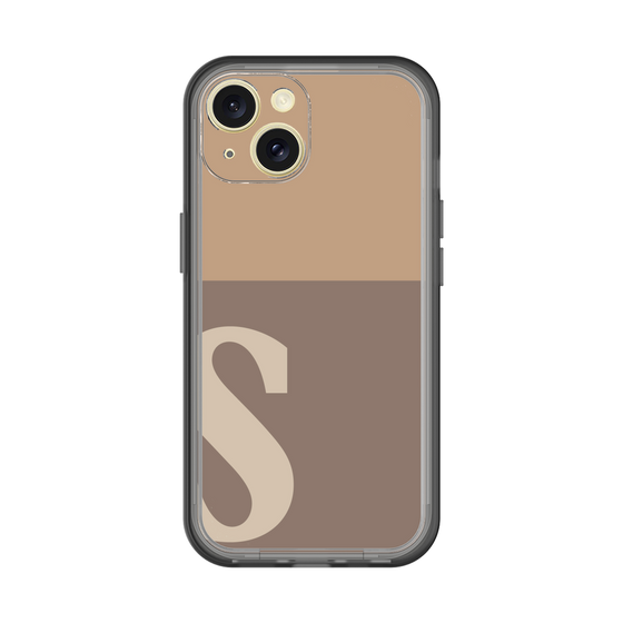 Slim Protection Premium Case［ オリジナル - initial two tone - S brown ］
