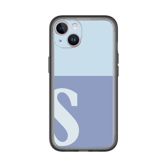 Slim Protection Premium Case［ オリジナル - initial two tone - S blue ］
