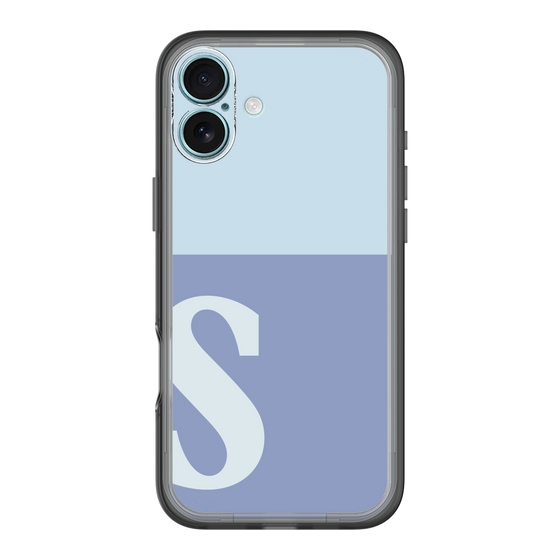 Slim Protection Premium Case［ オリジナル - initial two tone - S blue ］