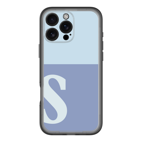 Slim Protection Premium Case［ オリジナル - initial two tone - S blue ］