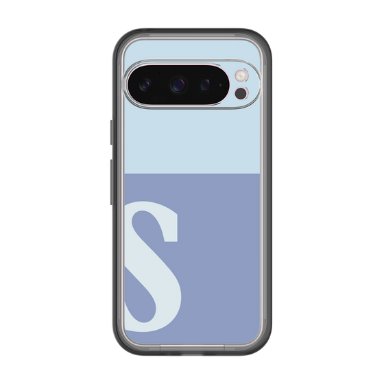 Slim Protection Premium Case［ オリジナル - initial two tone - S blue ］