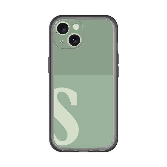 Slim Protection Premium Case［ オリジナル - initial two tone - S green ］