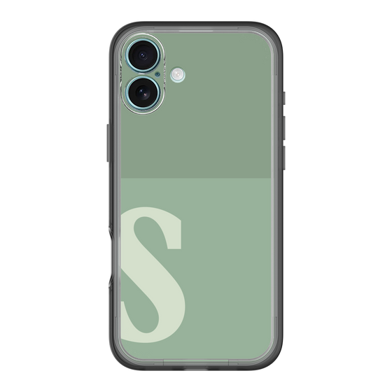 Slim Protection Premium Case［ オリジナル - initial two tone - S green ］