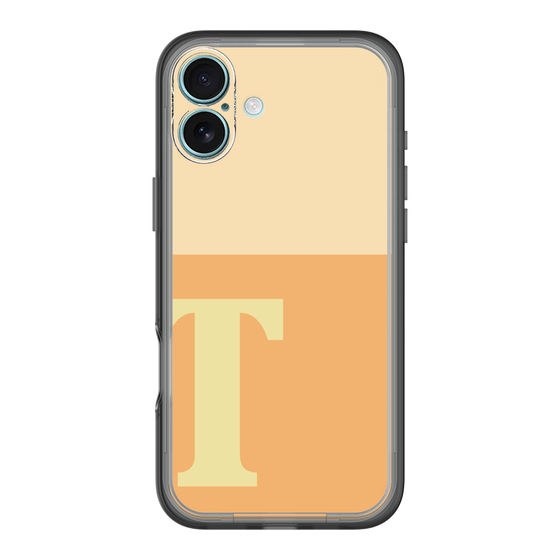 Slim Protection Premium Case［ オリジナル - initial two tone - T orange ］