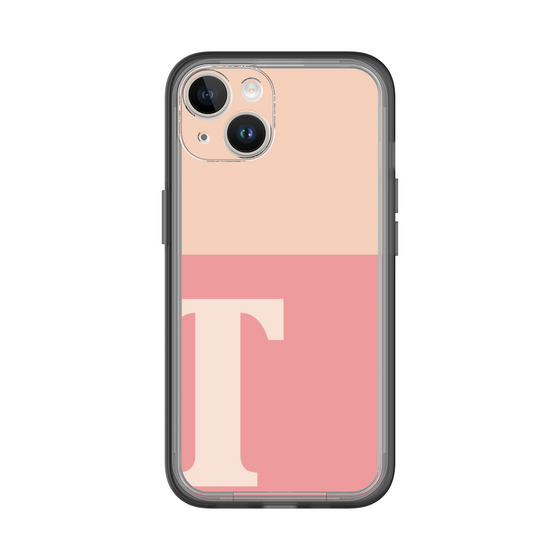 Slim Protection Premium Case［ オリジナル - initial two tone - T pink ］