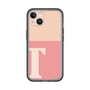Slim Protection Premium Case［ オリジナル - initial two tone - T pink ］