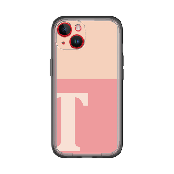 Slim Protection Premium Case［ オリジナル - initial two tone - T pink ］