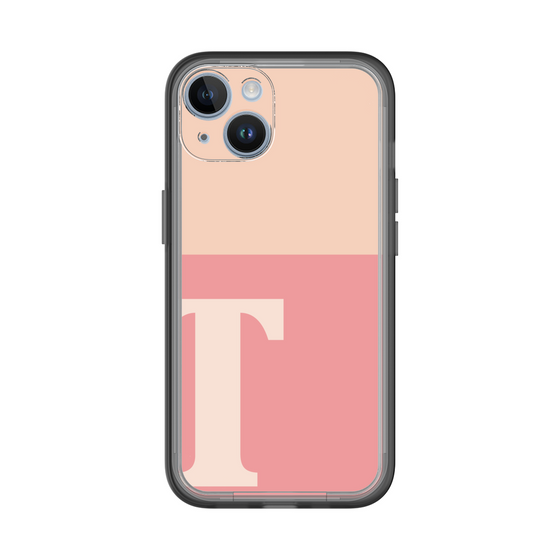 Slim Protection Premium Case［ オリジナル - initial two tone - T pink ］