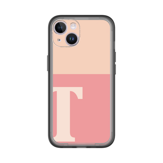 Slim Protection Premium Case［ オリジナル - initial two tone - T pink ］