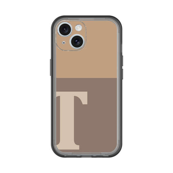 Slim Protection Premium Case［ オリジナル - initial two tone - T brown ］