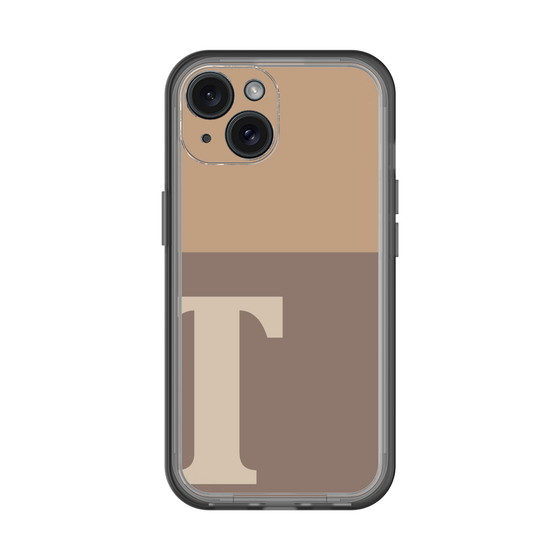 Slim Protection Premium Case［ オリジナル - initial two tone - T brown ］