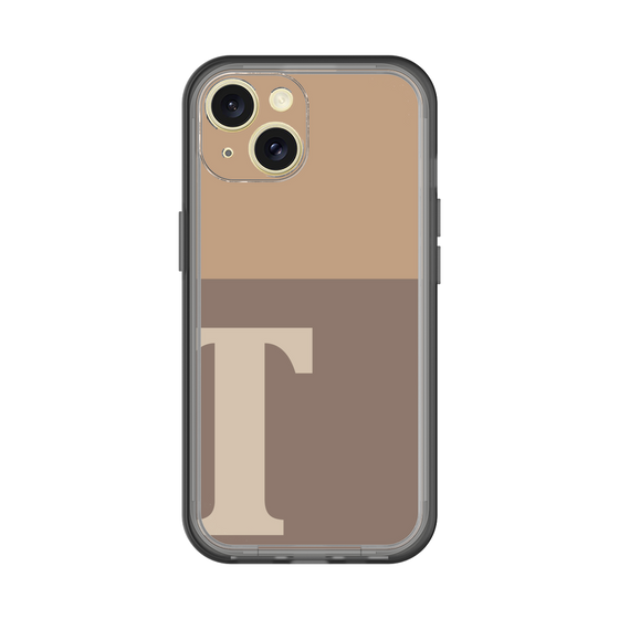 Slim Protection Premium Case［ オリジナル - initial two tone - T brown ］