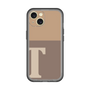 Slim Protection Premium Case［ オリジナル - initial two tone - T brown ］