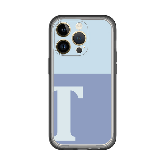 Slim Protection Premium Case［ オリジナル - initial two tone - T blue ］
