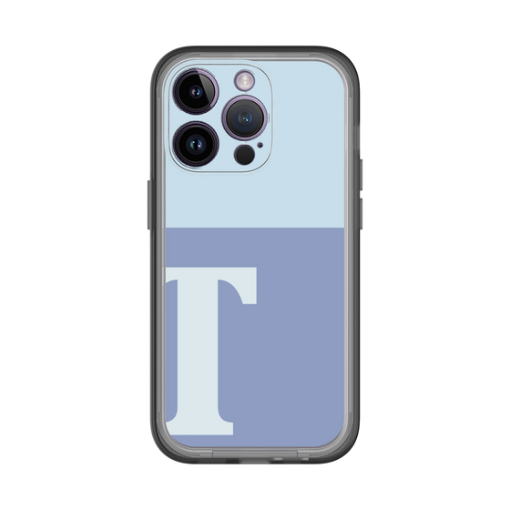 Slim Protection Premium Case［ オリジナル - initial two tone - T blue ］