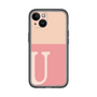 Slim Protection Premium Case［ オリジナル - initial two tone - U pink ］