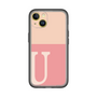 Slim Protection Premium Case［ オリジナル - initial two tone - U pink ］