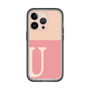 Slim Protection Premium Case［ オリジナル - initial two tone - U pink ］