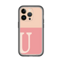 Slim Protection Premium Case［ オリジナル - initial two tone - U pink ］