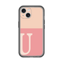 Slim Protection Premium Case［ オリジナル - initial two tone - U pink ］