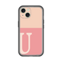 Slim Protection Premium Case［ オリジナル - initial two tone - U pink ］