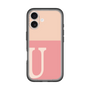 Slim Protection Premium Case［ オリジナル - initial two tone - U pink ］