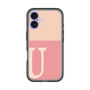 Slim Protection Premium Case［ オリジナル - initial two tone - U pink ］