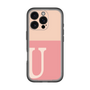Slim Protection Premium Case［ オリジナル - initial two tone - U pink ］
