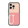 Slim Protection Premium Case［ オリジナル - initial two tone - U pink ］