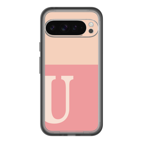 Slim Protection Premium Case［ オリジナル - initial two tone - U pink ］